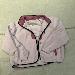 Lavander purple American eagle fleece button up jacket in size medium